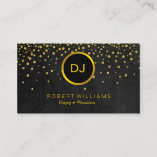 Carte De Visite DJ musicien professionnel professeur de musique Go