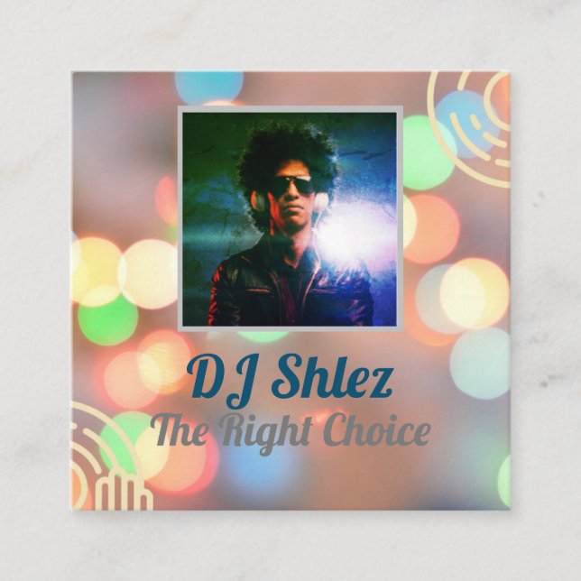 carte de visite DJ personnaliser  (Devant)