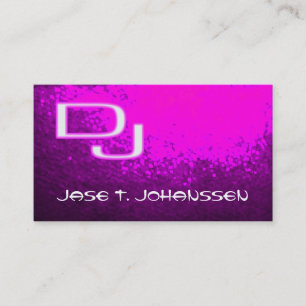 Carte de visite DJ professionnel moderne violet