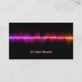 Carte De Visite DJ Sound Waves professionnel