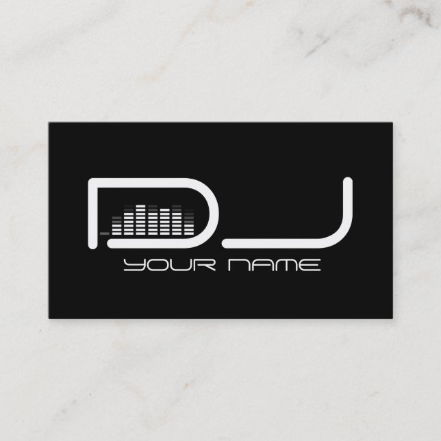 Carte de visite DJ unique (Devant)