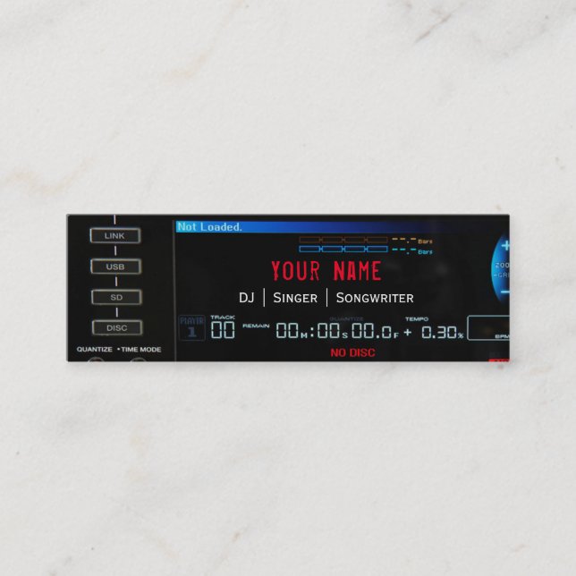 Carte de visite DJ version 2 (Devant)
