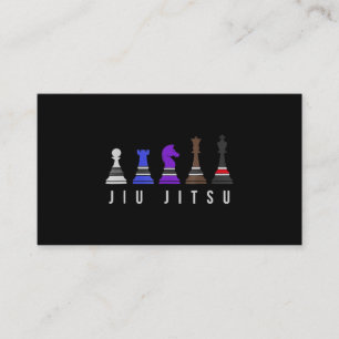 Carte De Visite djiu jitsu    entraînement, cadeau bjj avec texte.