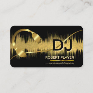 Carte De Visite DJ's Deejay Professional Music Head Band