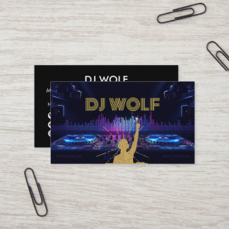 Carte De Visite DJs Mixant de la Musique Moderne Événement Musical