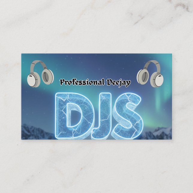 Carte De Visite DJs Professionnel (Devant)