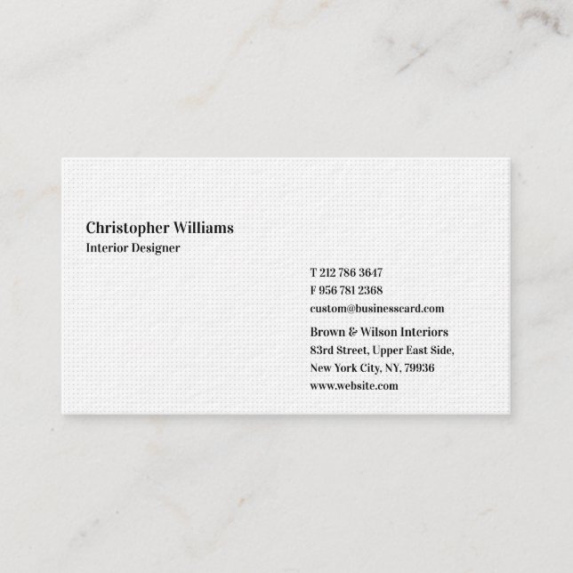 Carte De Visite do-it-yourself Personnalisé Moderne Professionnel  (Devant)