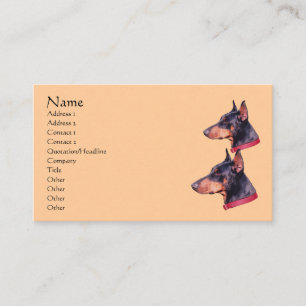 Carte De Visite Doberman chien animal