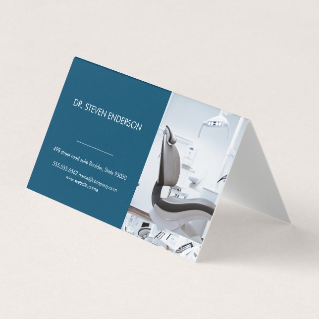 Carte De Visite Docteur | Directeur du bureau dentaire (Devant)