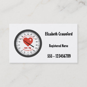 Carte De Visite Docteur Healthcare d'infirmière de moniteur de