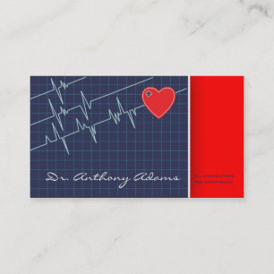 Carte De Visite Docteur Medical de clinique privée de cardiologue