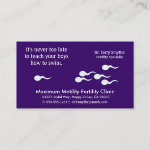 Carte De Visite Docteur Specialist de clinique de fertilité