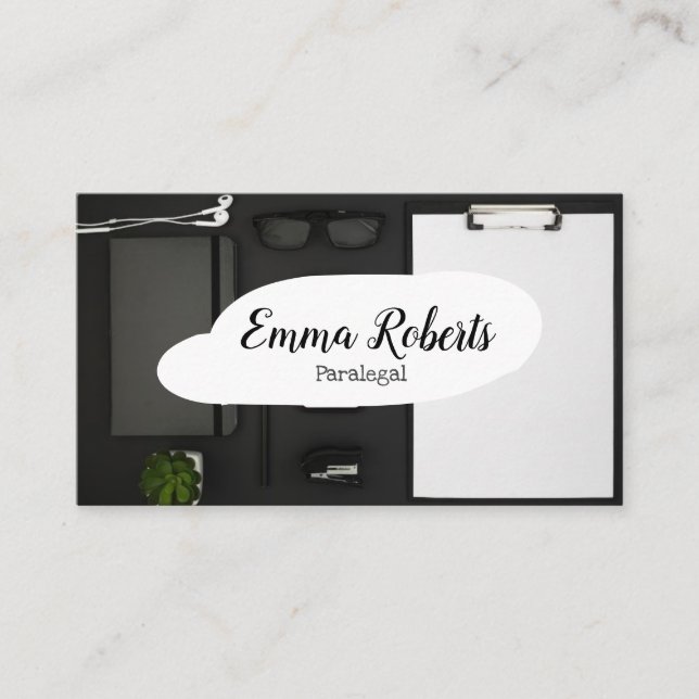 Carte De Visite Documents Pink Law Lawyer Paralegal (Devant)