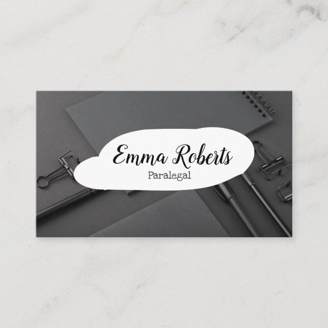 Carte De Visite Documents Pink Law Lawyer Paralegal (Devant)
