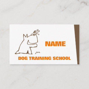 Carte De Visite Dog Training School