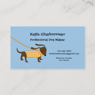 Carte de visite Dog Walker