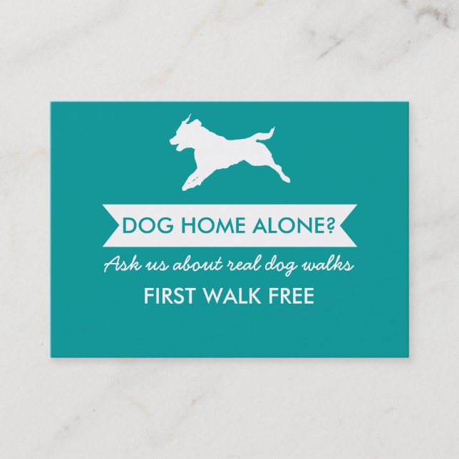 Carte de visite Dog Walker - Personnalisable (Devant)