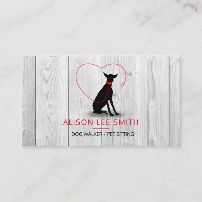 Carte De Visite Dog walker / Pet Care Sitting (Devant)