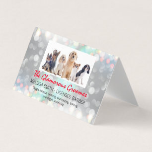 Carte De Visite Doggies   Arrière - plan d'étincelle