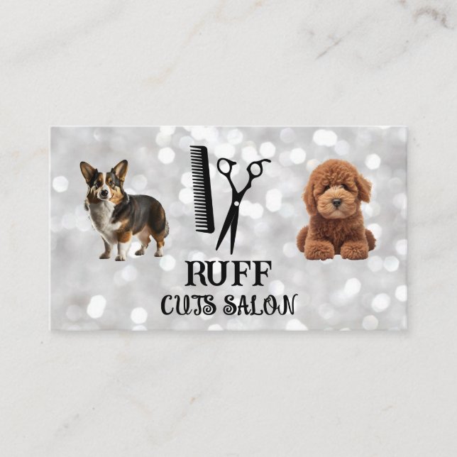 Carte De Visite Doggies mignonnes | Outils Salon (Devant)
