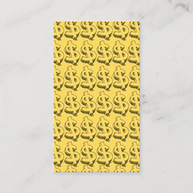 Carte De Visite dollar or (Devant)