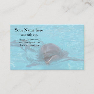 Carte De Visite Dolphin business card, save marine animals イルカ 名刺