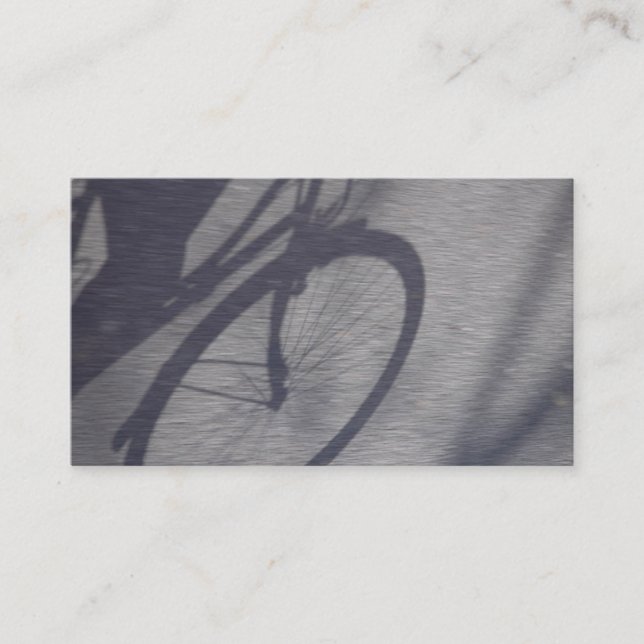 Carte de visite d'ombre de bicyclette (Devant)