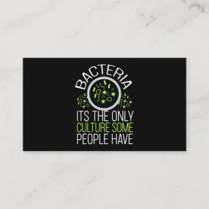 Carte De Visite Don de scientifique   Bactéries C'Est La Seule Cul