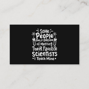 Carte De Visite Don de scientifique J'Enseigne les scientifiques