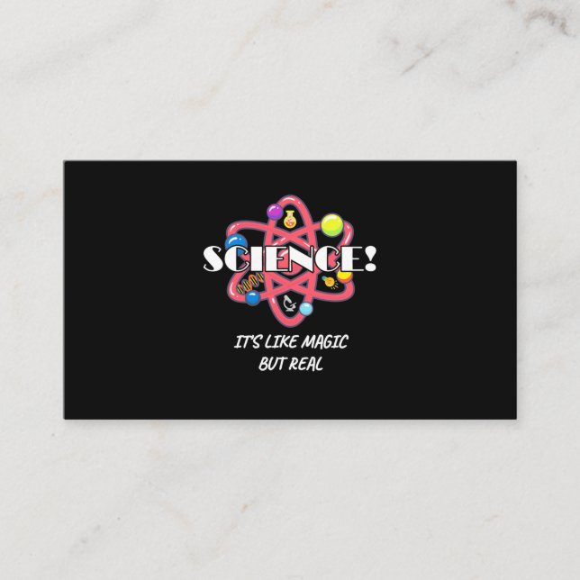 Carte De Visite Don de scientifique | La Chimie La Science Est Com (Devant)