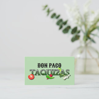 Carte De Visite Don Paco Taquizas