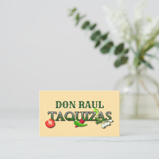 Carte De Visite Don Raul Taquizas