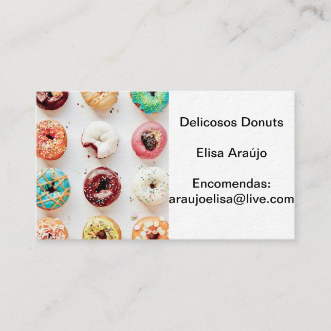 Carte De Visite Donuts (Devant)