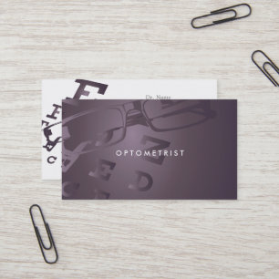 Carte de visite d'optométriste