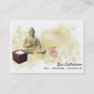 *~* Carte de visite d'or Zen Bouddha bouddha boudd