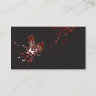 Carte de visite d'orchidée