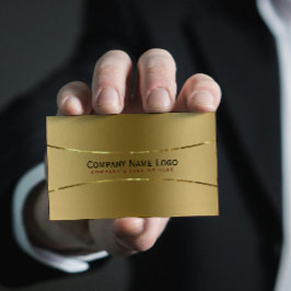 Carte De Visite  dorées effet métallisé
