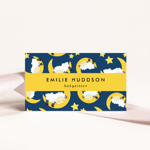 Carte De Visite Dormir, Babysitter, Garderie, Garde d'enfants