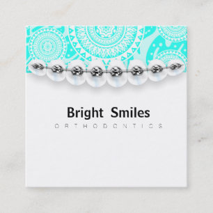 Carte de visite d'orthodontiste de dentiste