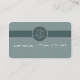 Carte De Visite Dose d'avocat-conseil d'avocat bleu Luxe de