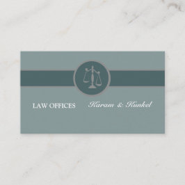 Carte De Visite Dose d'avocat-conseil d'avocat bleu Luxe de