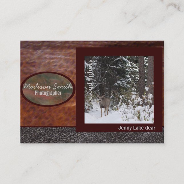 Carte De Visite Dossier de photographe (Devant)