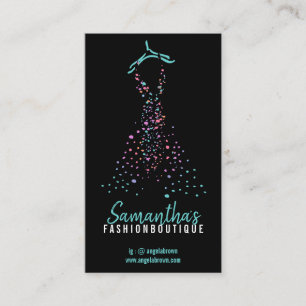 Carte De Visite Dots du blogueur de la boutique de vêtements de mo