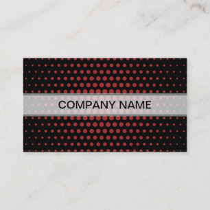 Carte De Visite Dots Techno Auburn Noir moderne