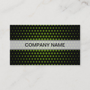 Carte De Visite Dots Techno Avocado Noir moderne