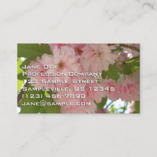 Carte De Visite Double floraison cerisier II printemps fleuri