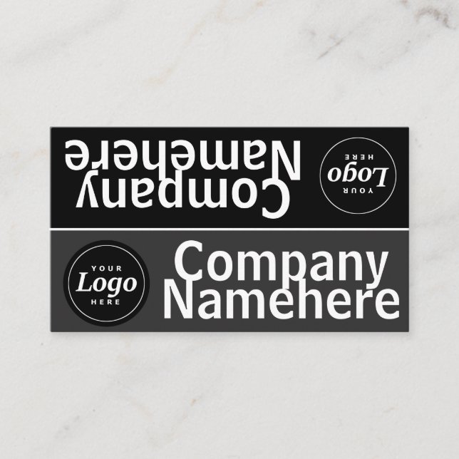 Carte de visite double niveaux de gris (Devant)