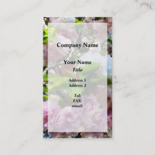 Carte De Visite Doubles Fleurs de Cerisier