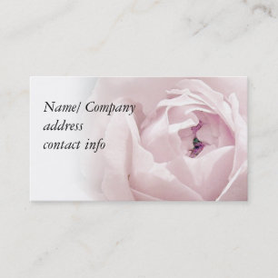 Carte De Visite Doucement rose de rose