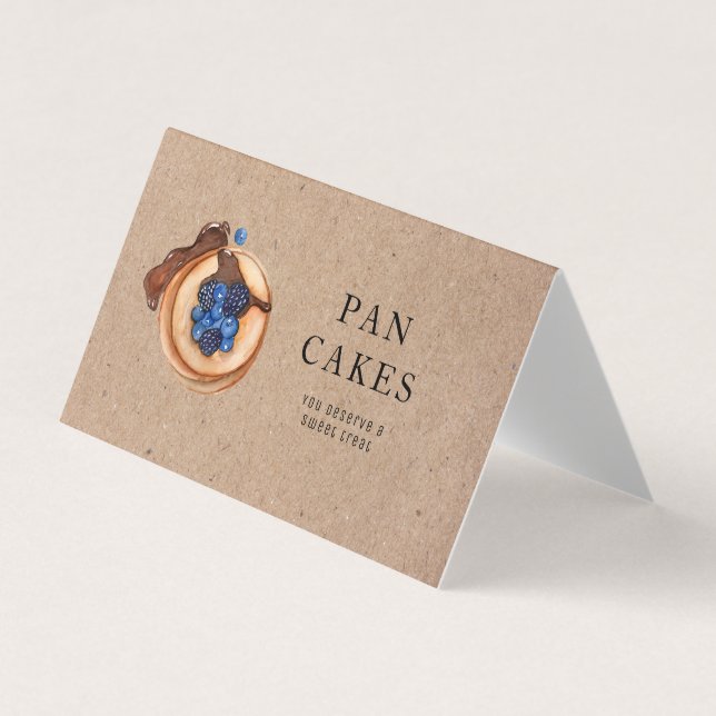 Carte De Visite Douceurs modernes Pancake Bakery Professionnel (Devant)